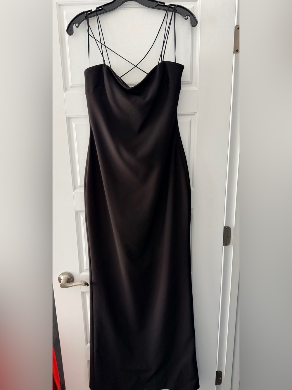 Likely Black Slip Dress with Crisscross Straps